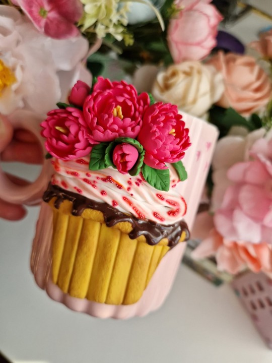 Cupcake cu flori