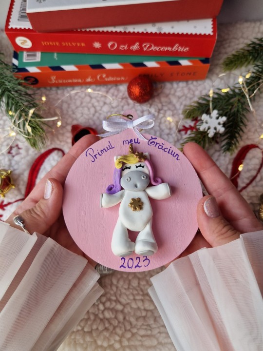 Glob primul meu Craciun unicorn