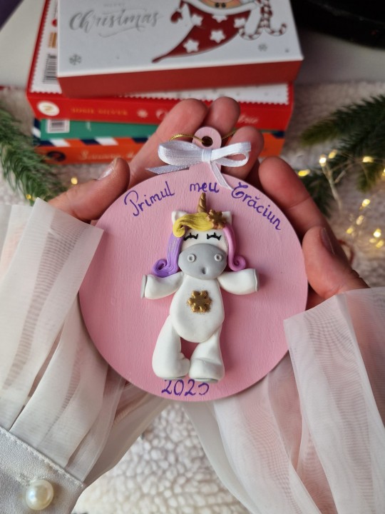 Glob primul meu Craciun unicorn